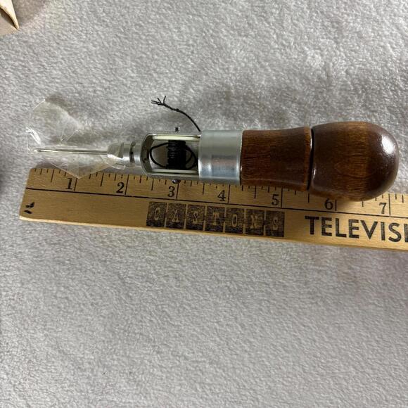 Vintage C.A. Myers Sewing Awl Kit Lock Stitch Leather Tool w Box & Manual - Picture 8 of 8